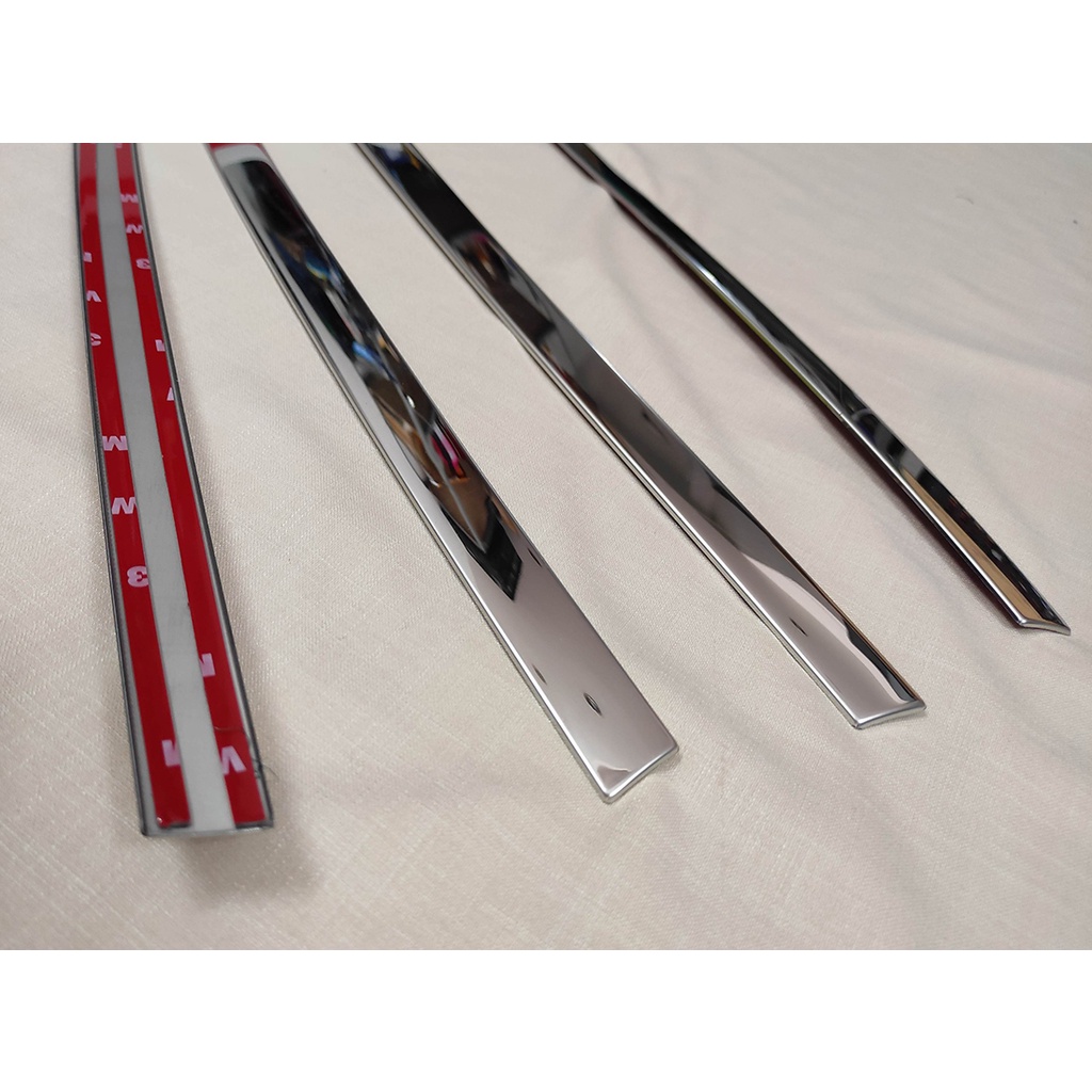 Nẹp chân kính, viền cong kính Inox Creta 2021 2022 2023 Chất Liệu Inox Sáng Bóng, Trang trí viền kính cửa xe