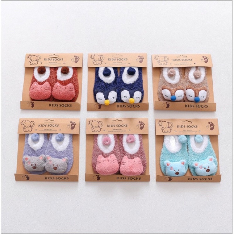 ĐƯỢC CHỌN MẪU - Tất len xù thú bông cực yêu cho bé