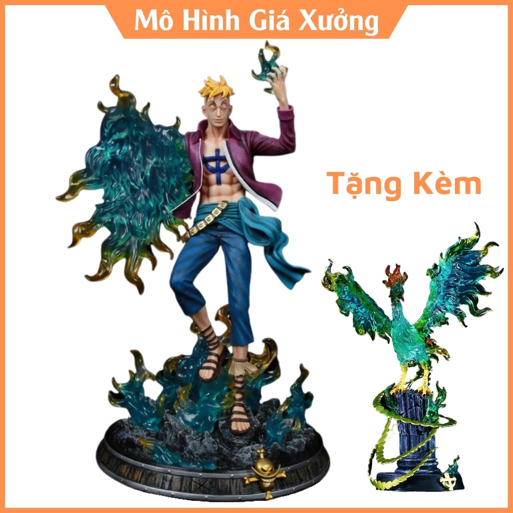 Mô hình One Piece Marco phượng hoàng Cao 45cm có đèn led tặng mô hình phượng hoàng , figure mô hình one piece giá xưởng