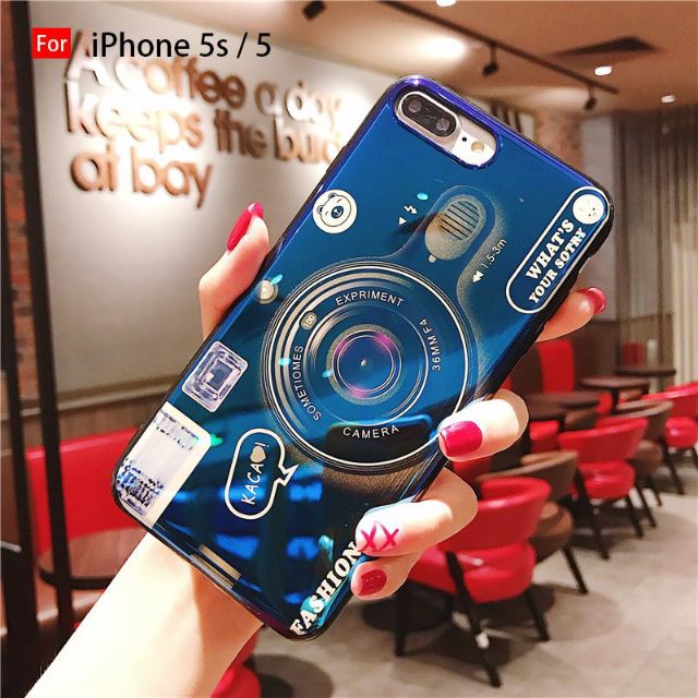Ốp lưng TPU họa tiết máy ảnh vintagecho IPhone 5 s5 plus , xuất xứ từ Việt Nam  🇻🇳🇻🇳 màu sắc đẹp mắt, chất lượng cao