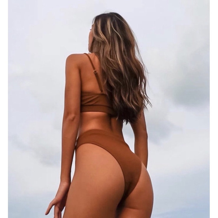 BIKINI CẠP CAO CÓ MÚT NÂNG NGỰC CHẤT THUN TĂM 2M0072