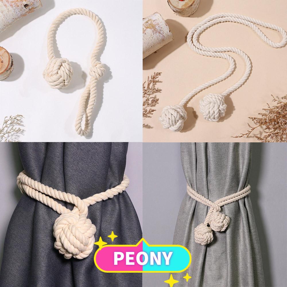 Dây Buộc Rèm Cửa Bằng Cotton Thắt Nút Thủ Công Phong Cách Bohemian Trang Trí Nhà Cửa