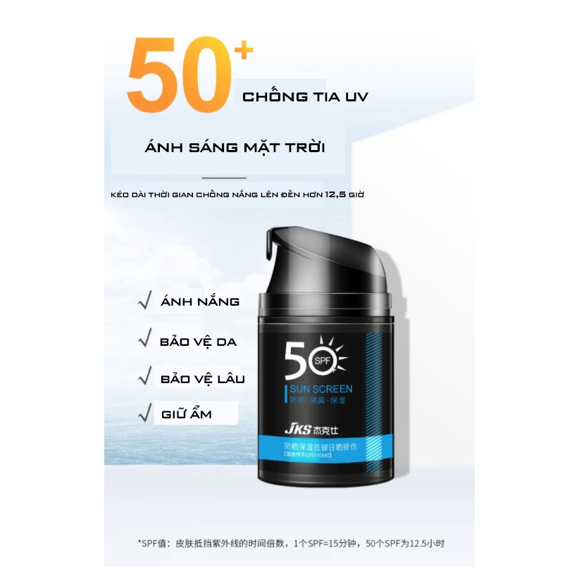 (Xả Kho) Kem Chống Nắng Cao Cấp Cho Nam For Men Hàm Lượng SPF 50++ Chống Nắn Toàn Thân