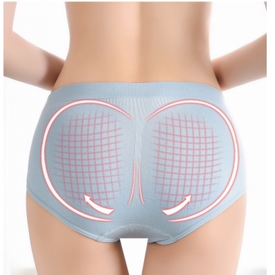 Quần Lót Kháng khuẩn nữ Cotton Nhật Bản Liền Mạch Hình Tổ Ong 3D Giảm Béo Nhanh Chóng Định Hình Cơ Thể Cho Nữ