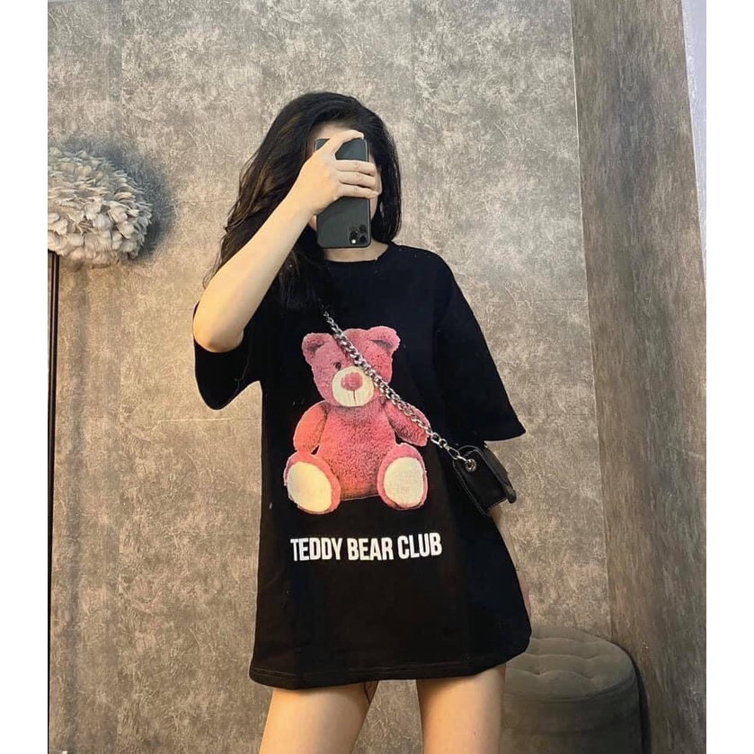 Áo phông su TEDDY unisex dáng rộng cá tính. Thiết kế mới nhất, chất liệu mềm mịn. HT18
