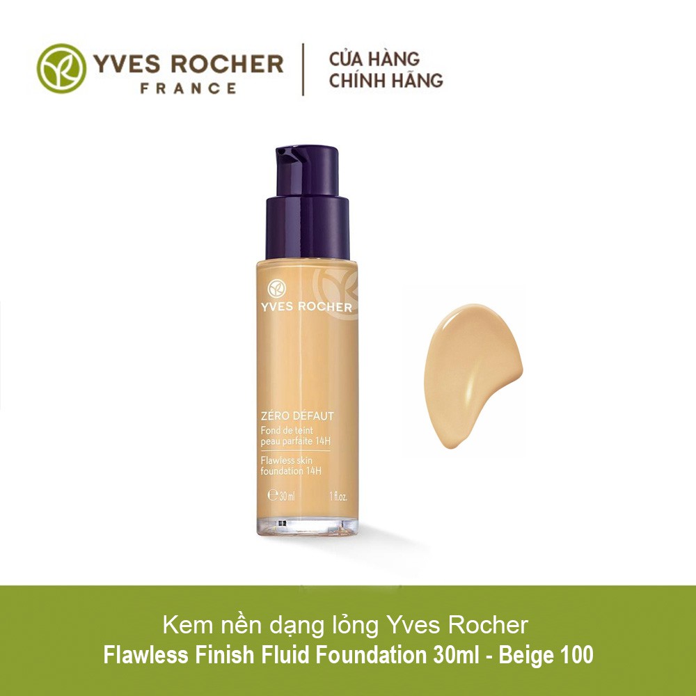 Kem nền dạng lỏng Yves Rocher Flawless Finish Fluid Foundation 30ml - Beige 100 | BigBuy360 - bigbuy360.vn