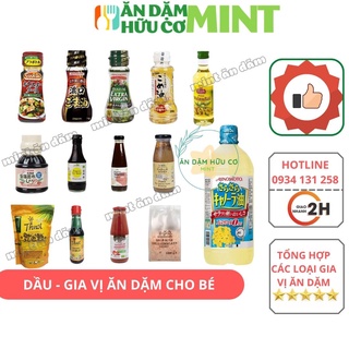 Dầu ăn gia vị hữu cơ Ajinomoto nấu ăn cho bé - Mint ăn dặm