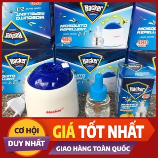 Máy đuổi muỗi xông tinh dầu hacker tặng kèm một lọ tinh dầu
