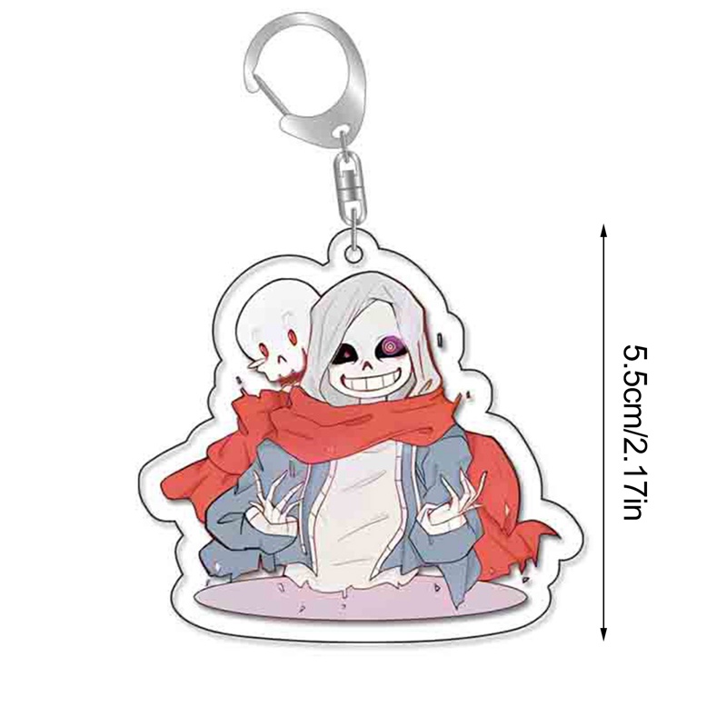 Ygt Móc Chìa Khóa Bằng Acrylic Hình Hoạt Hình Undertale Sans Cho Nam Và Nữ Giá Đỡ