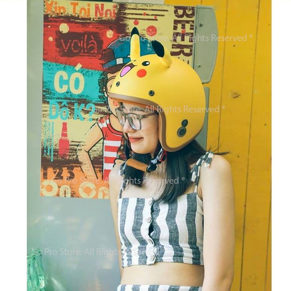 [CHÍNH HÃNG] Mũ Bảo Hiểm 3/4 XPRO X155 TAI GẤU Chuẩn Quatest 4