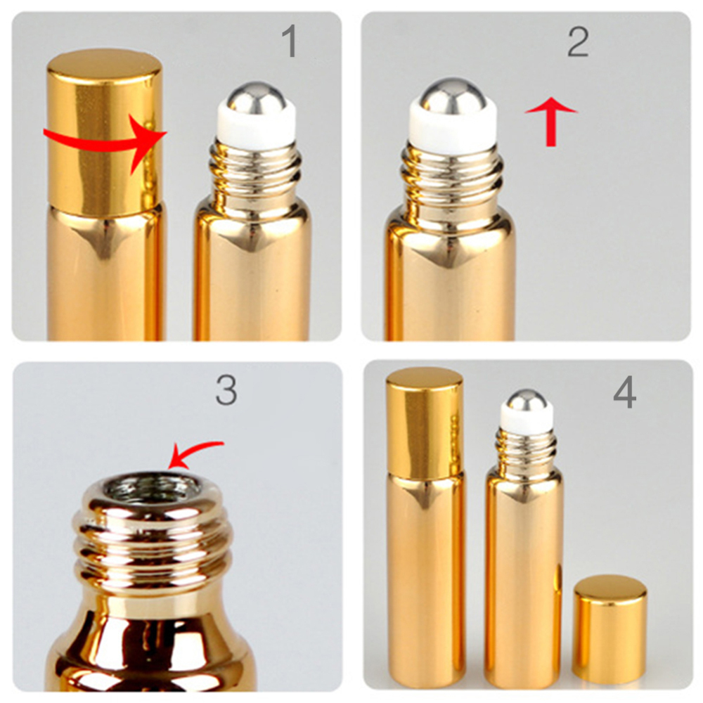 [Hàng mới về] Chai lăn rỗng dung tích 10ml dùng để chiết mỹ phẩm mang theo khi đi du lịch