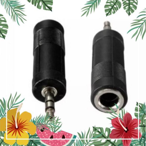 Đầu jack chuyển đổi âm thanh từ cổng 6.5mm cái sang cổng 3.5mm