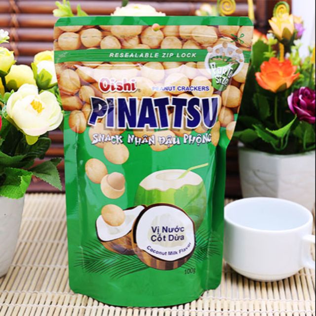 Đậu phộng oishi vị nước cốt dừa 100g
