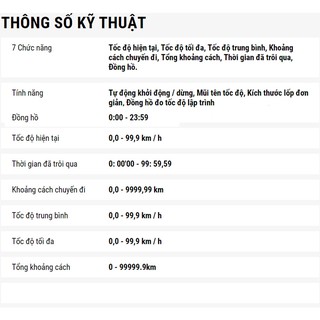 Đồng Hồ Xe Đạp Cateye Velo 7