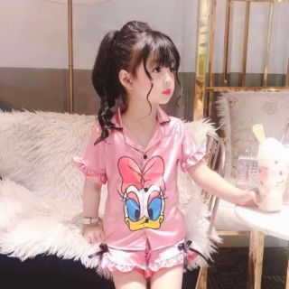Sét bộ Mickey  mặc nhà cho bé chất phi lụa