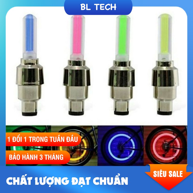 Đèn LED gắn van xe tạo hiệu ứng phát sáng cho bánh xe máy ô tô xe đạp