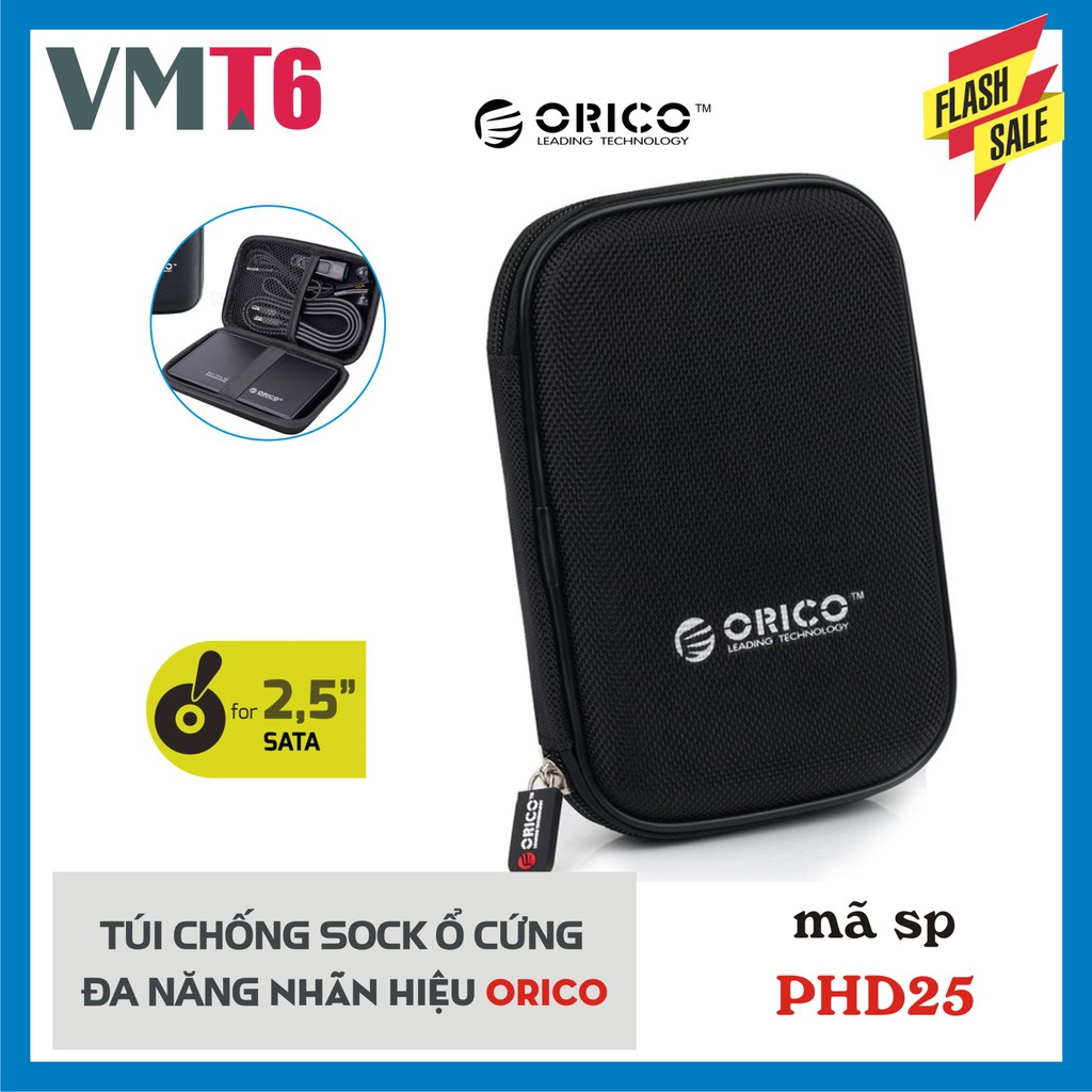 TÚI CHỐNG SỐC Ổ CỨNG ( HDD - SSD ) 2.5 INCH ORICO PHD25 - HÀNG NHẬP KHẨU CHÍNH HÃNG!