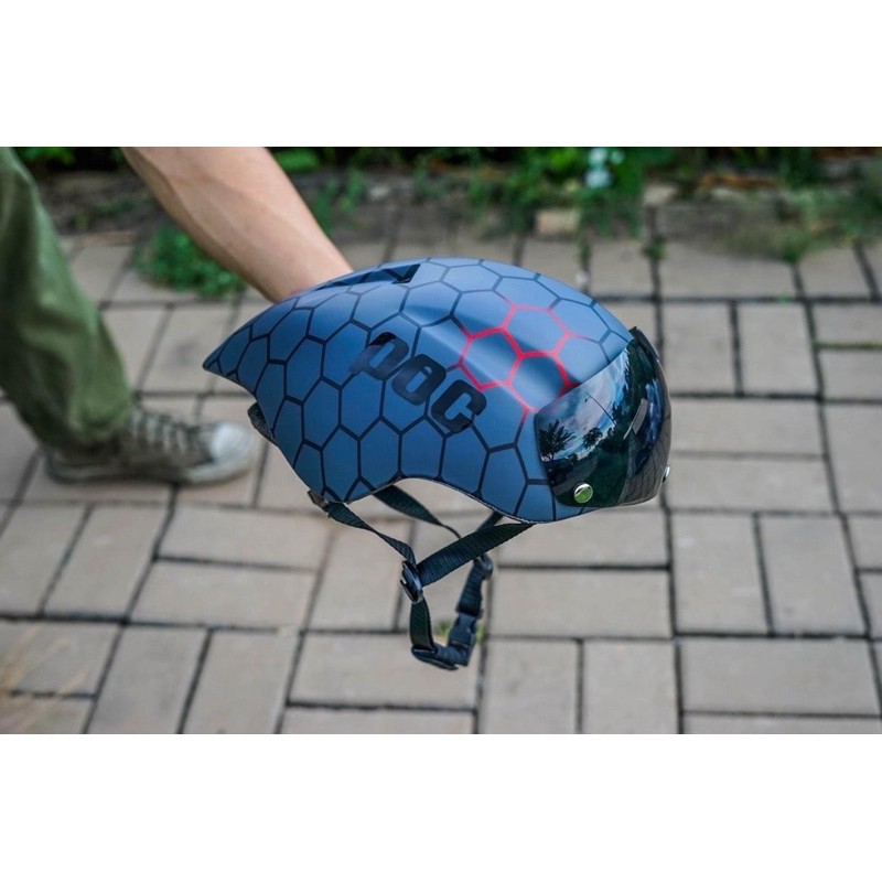 Nón bảo hiểm POC 01 màu Vân Tổ Ong Nhám tặng kèm túi đựng và hộp