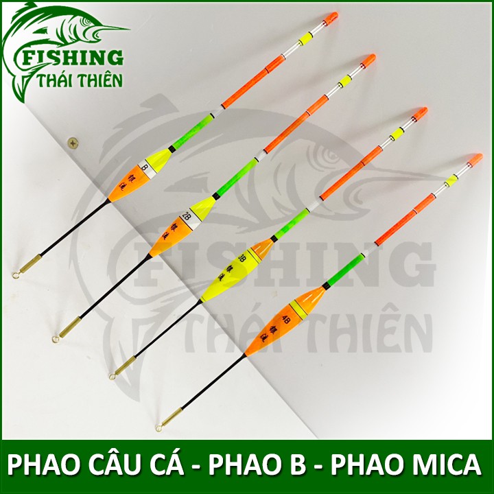 Phao câu cá, Phao B Mica Dùng Đèn Bẻ Sáng