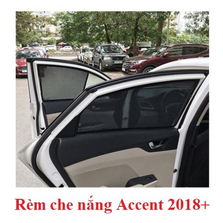 Rèm che nắng xe Huyndai Accent đời 2018 2019 2020 2021 2022 2023 có nam châm hít cao cấp