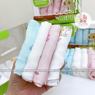 Khăn sữa sợi tre lụa Mipbi