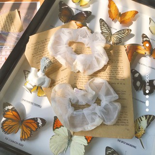 /HOLOGRAM SCRUNCHIES/ Dây cột tóc viền hologram