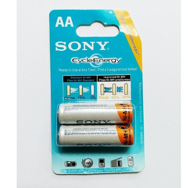 (𝗚𝗶𝗮́ 𝗦𝗶̉) (1 cặp) Pin Sạc AA/ AAA Sony Dung Lượng 4600mAh