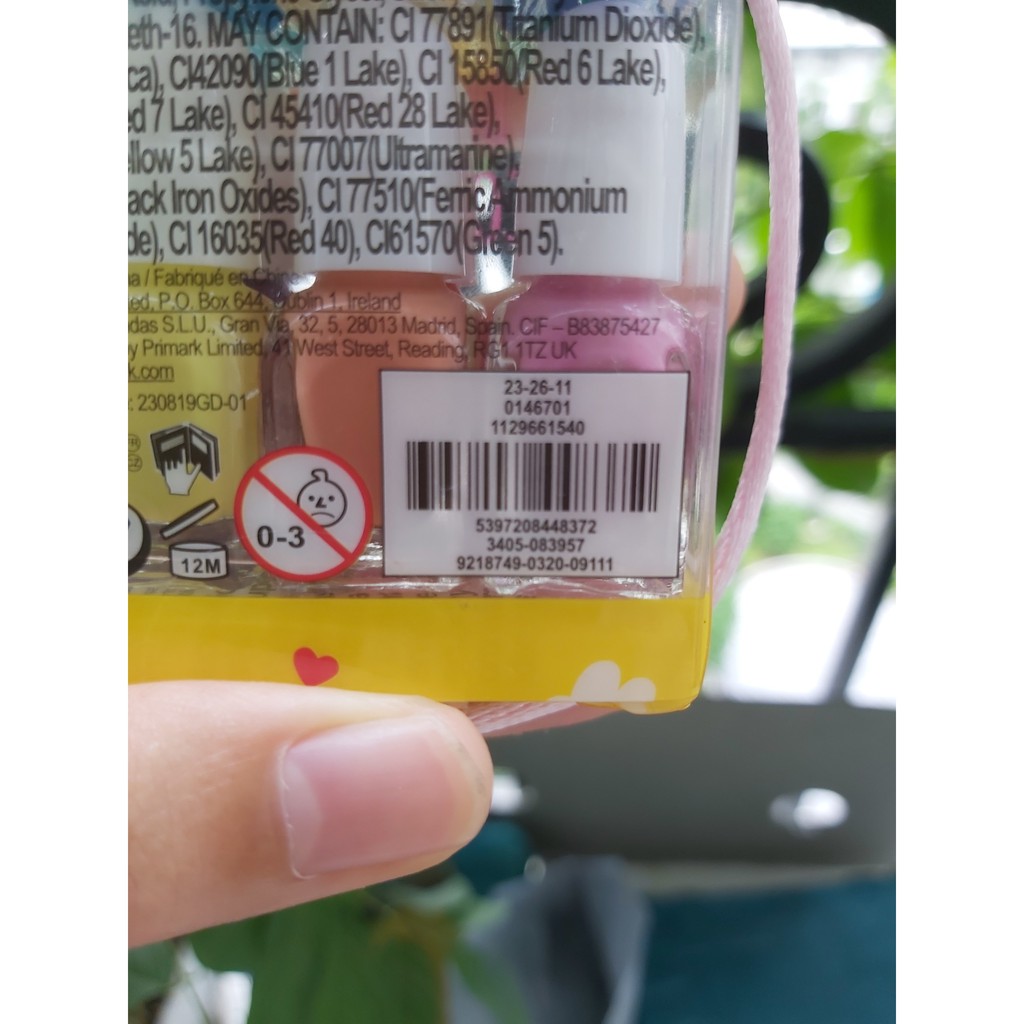 Sơn móng tay cho bé gái PRIMARK Nail Polish SHIRO NEKO