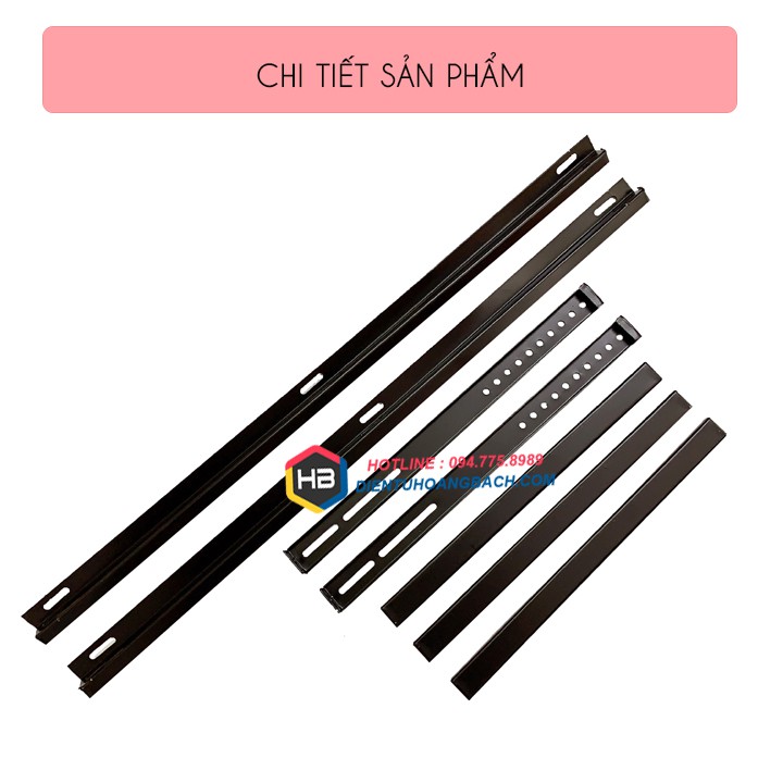 [Tải Trọng 80Kg] Giá Treo Tivi Sát Tường 65 - 75 - 85 - 90 Inch - Giá Treo Tivi Thẳng Cố Định - Model K85