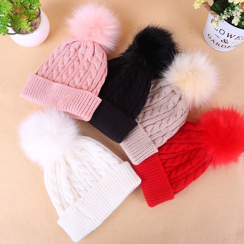 Mũ len xinh cho bé 4-8 tuổi