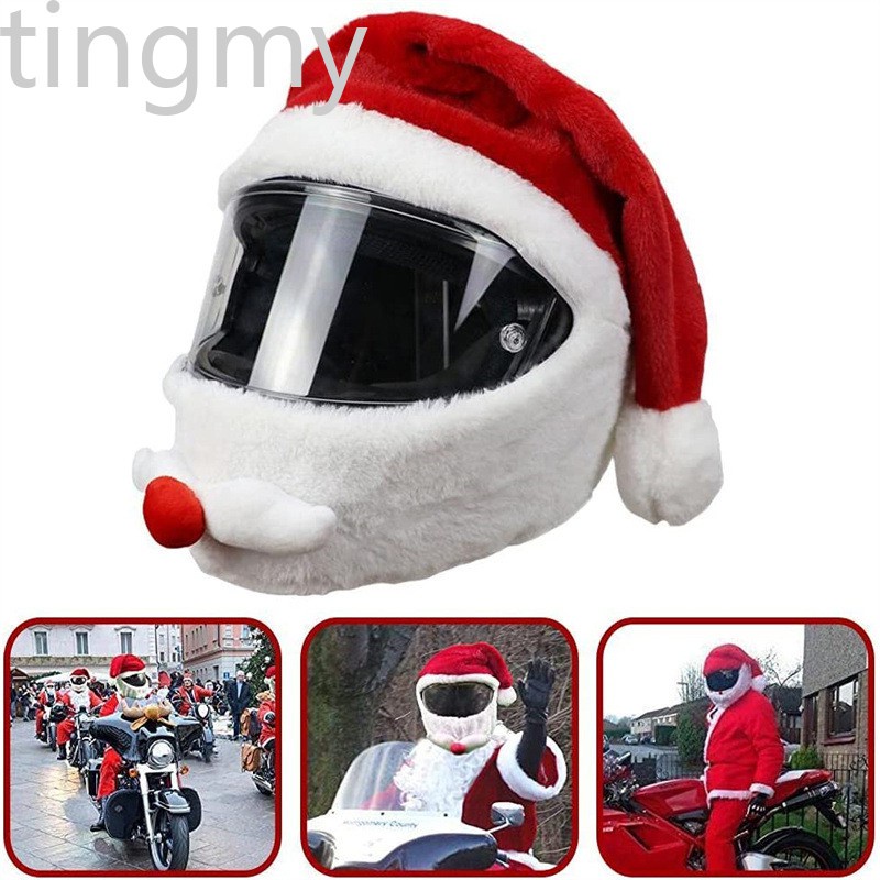 Vỏ bọc nón bảo hiểm hóa thân ông già Noel vui nhộn