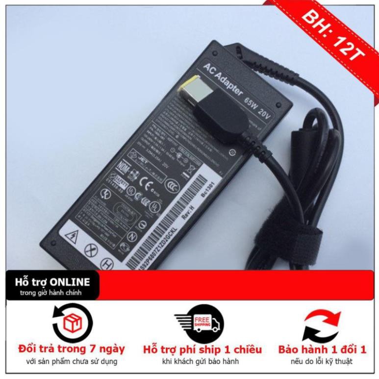 [BH12TH] Sạc Laptop Lenovo 20V - 3.25A, Đầu USB ZIN