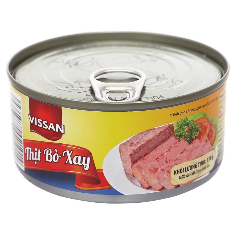 Thịt Hộp Vissan Bò/Heo 150g-170g