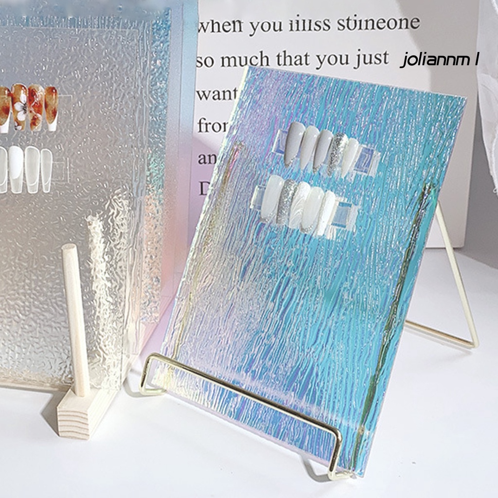 Giá đỡ trưng bày móng tay giả bằng acrylic nhiều màu sắc