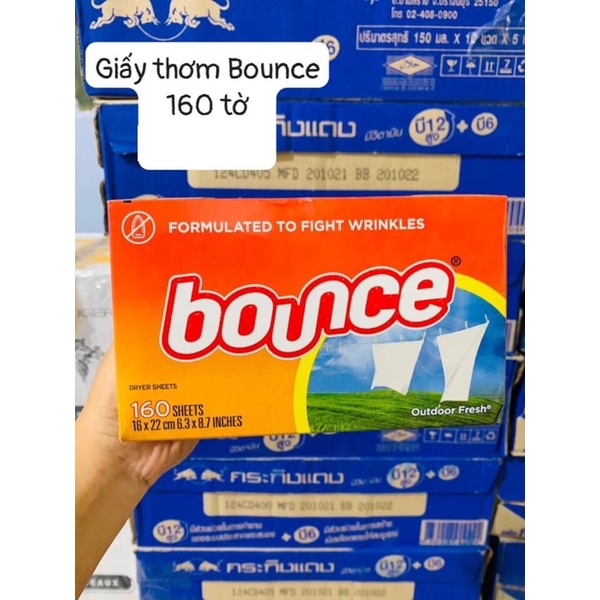 GIẤY THƠM BOUNCE MỸ 160 TỜ (MÙI VIỆT KIỀU 😄)