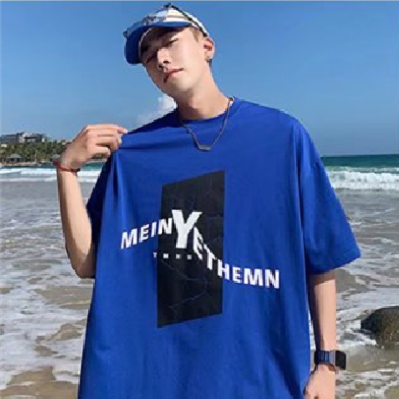 Áo Thun Dáng Rộng In Chữ Phong Cách Hip Hop Đường Phố Nhật Bản Thời Trang Mùa Hè Cho Nam Cỡ Lớn M-8XL