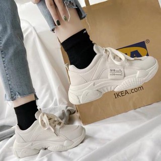 Giày Thể Thao Sneaker Nữ Trắng Cá Tính Full Box