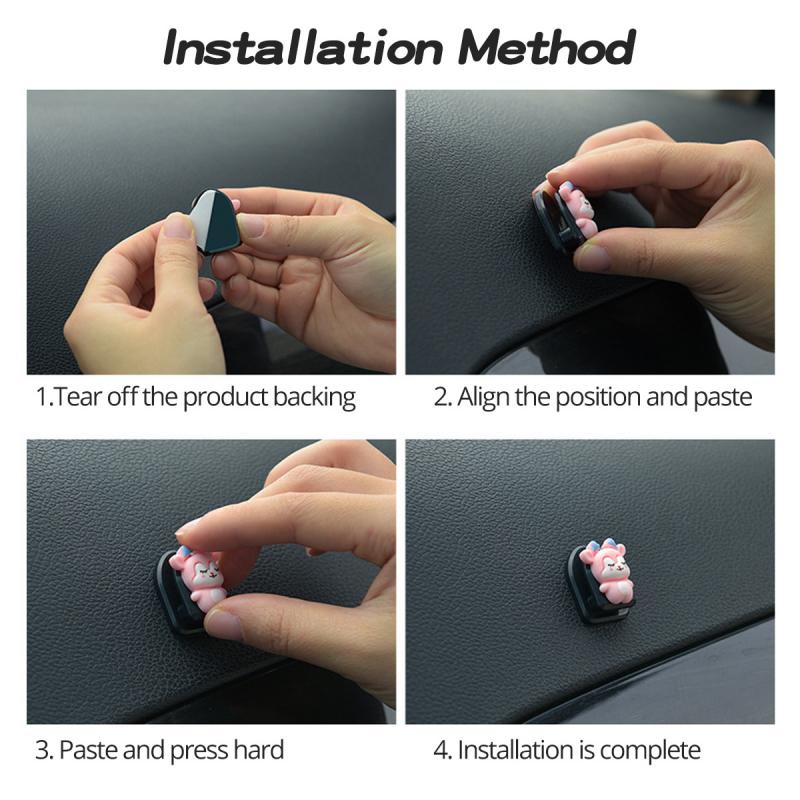 Móc treo mini Ankndo kiểu hoạt hình sáng tạo đa năng tiện dụng cho xe hơi/nhà bếp