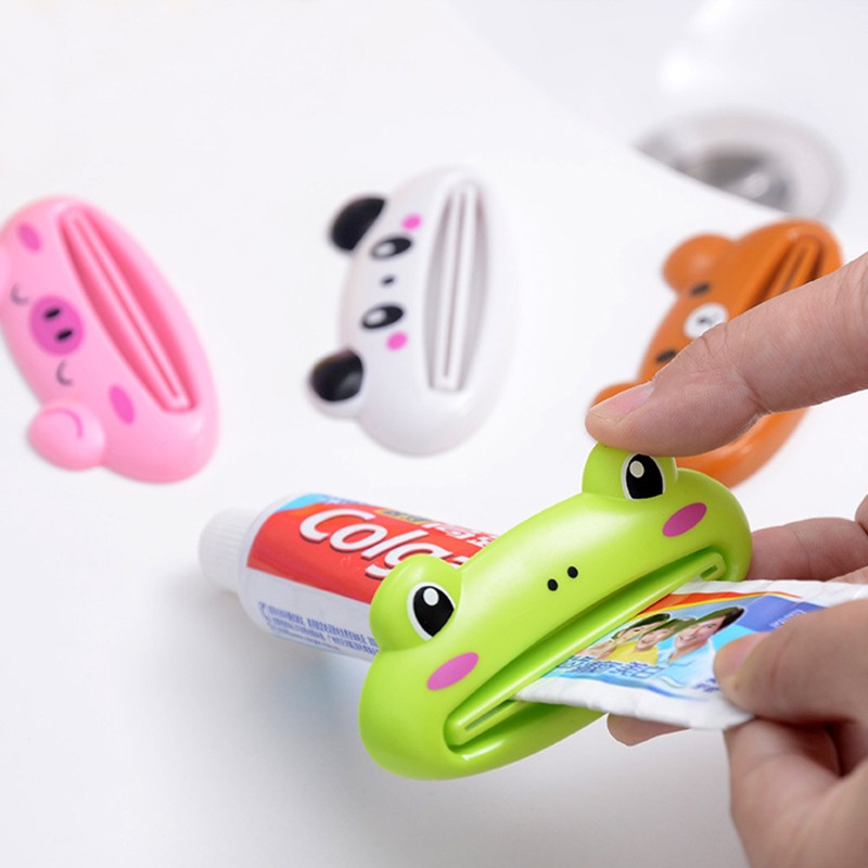 Dụng cụ kẹp ép tuýp kem đánh răng phong cách hoạt hình xinh xắn