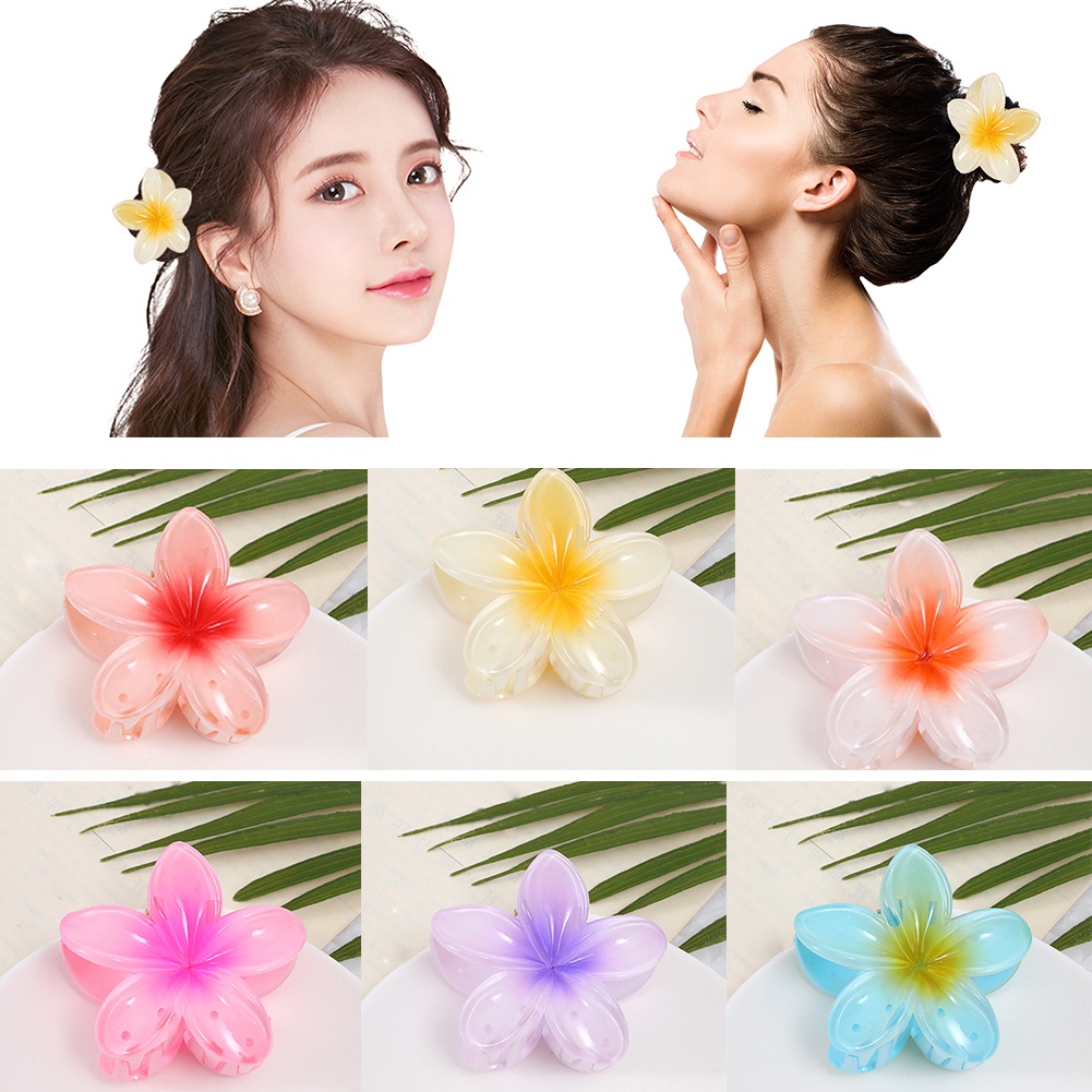 Kẹp Tóc Hình Hoa Lily Lớn Bằng Nhựa Màu Kẹo Dễ Thương Cho Bé Gái