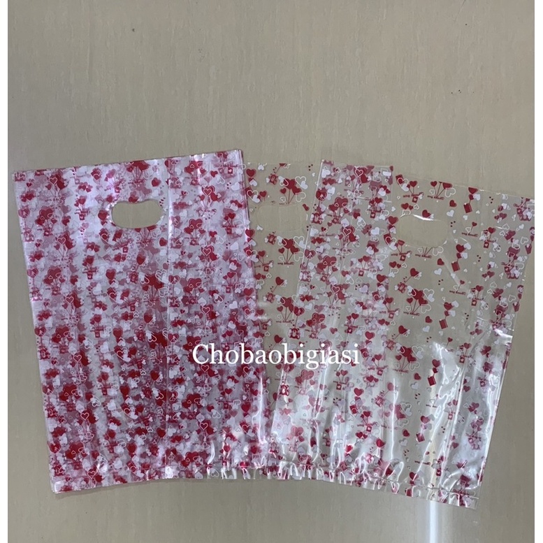 {Giá sỉ 10kg/size} Túi PP hột xoài in 2 màu, túi PP in hình, hàng đẹp, chọn họa tiết Ngẫu Nhiên (sp y hình)