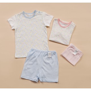 Quần áo trẻ em - LaGom Kids - Bộ hãng Absobra xuất Hàn phối họa tiết -  in sắc nét, xanh nhạt