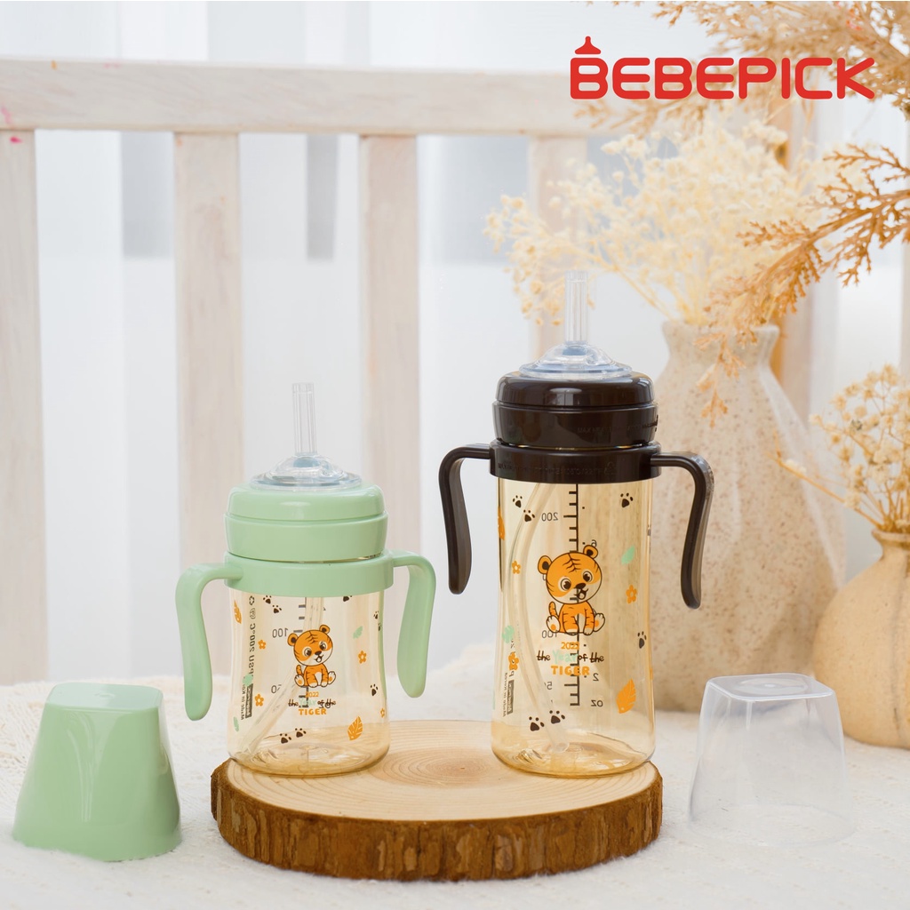 Ống hút Bebepick nguyên vỉ loại ống quả tạ - ống thẳng