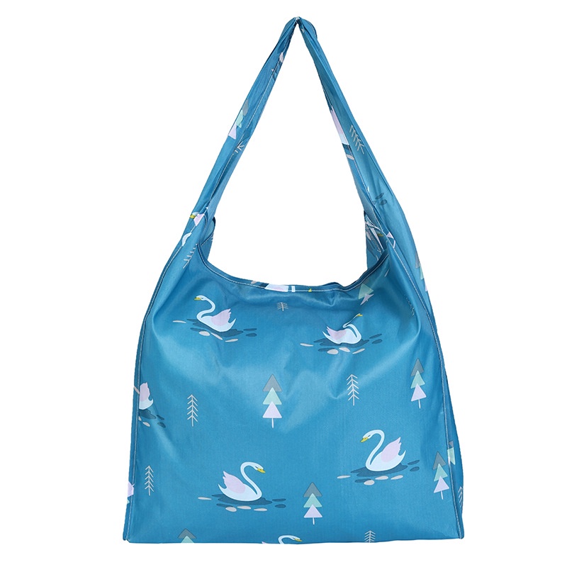 Túi mua sắm đi siêu thị TAILI bằng vải oxford dày gấp gọn thân thiện với môi trường cỡ lớn 210D có thể mang theo