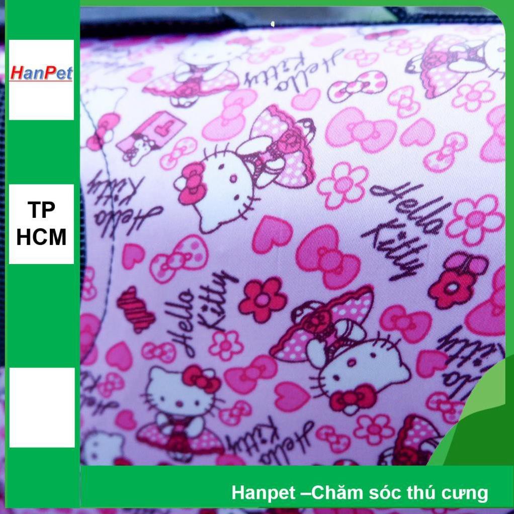 HCM- Túi cứng - túi Vận chuyển chó mèo, size S (NỮ TÍNH) phù hợp với thú cưng dưới 3kg (hanpet 373a)