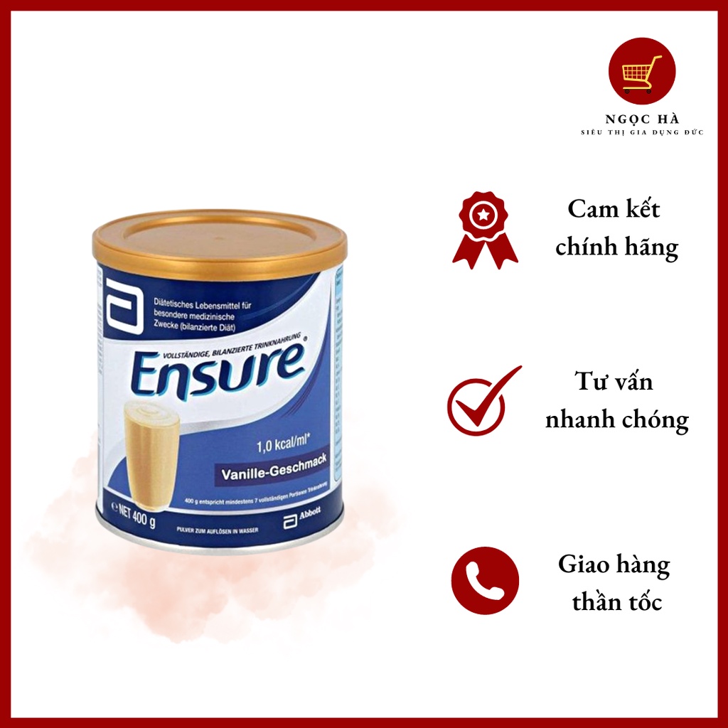 Sữa Ensure Đức 400g Date Mới