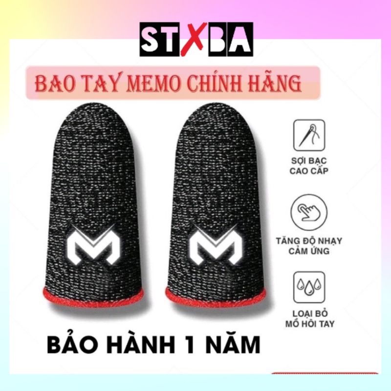 Găng tay chơi game Memo,bao tay chơi game chống mồ hôi độ nhạy cao chuyên chiến các loại game mobile như Pubg,FF,LQ,vv..