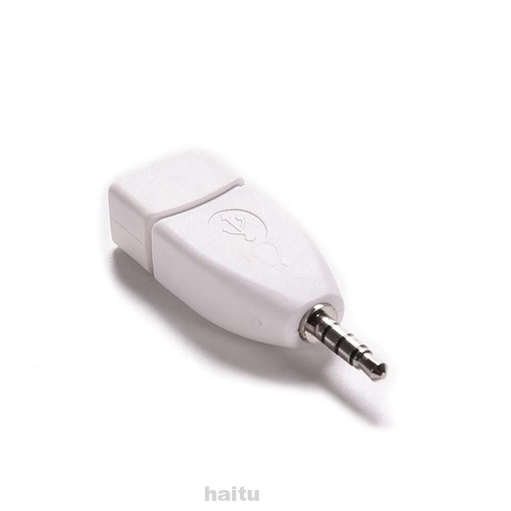 3.5 mm AUX audio plug to USB 2.0 female converter adapter