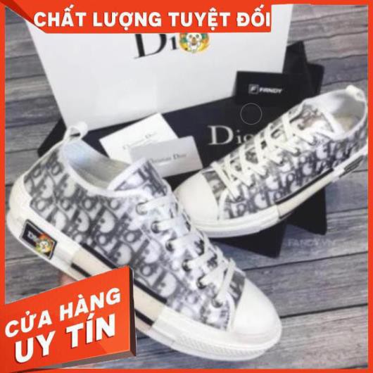 Giày thể thao dior CỔ THẤP full phụ kiên bill box thời trang mẫu 2020 Giày Thể Thao thấp cổ màu trắng cổ cao Full size