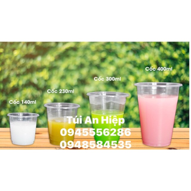 Cốc nhựa dùng một lần (nhiều size, 1 lốc 50 cốc) (Disposable plastic cups, 50 pcs/set)